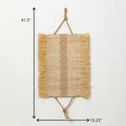 Sullivans Rattan Woven Fiber Wall Decor 41.5"H Brown -Sullivans GUEST 22c33901 7235 4cf5 9aa7 241f94b4a65f