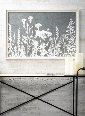 Sullivans Herb & Flower Iron Wall Sculpture 24.75"H Gray 7 Sullivans Herb & Flower Iron Wall Sculpture 24.75"H Gray - Image 5