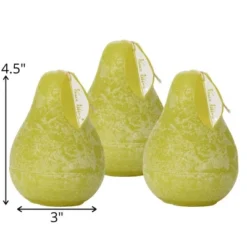 Green Grape Pear Candles - Set Of 3 -Sullivans GUEST 33692f4b 5c81 40e3 b7ad c8fd3291733a