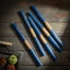English Blue Timber Tapers - Set Of 12 -Sullivans GUEST 74572231 aa05 4087 a3ac 3b2f93e15438