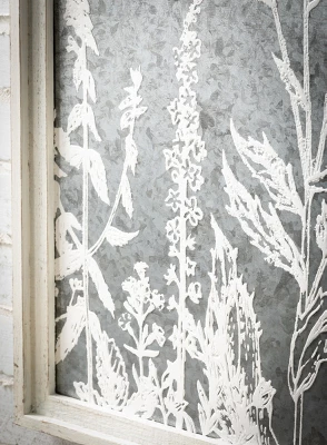 Sullivans Herb & Flower Iron Wall Sculpture 24.75"H Gray 3 Sullivans Herb & Flower Iron Wall Sculpture 24.75"H Gray