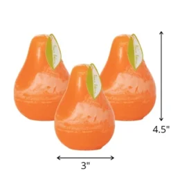 Tangerine Timber Pear Candles - Set Of 3 -Sullivans GUEST 8a9782e5 c121 4621 bd82 1cc69eb8cd9d