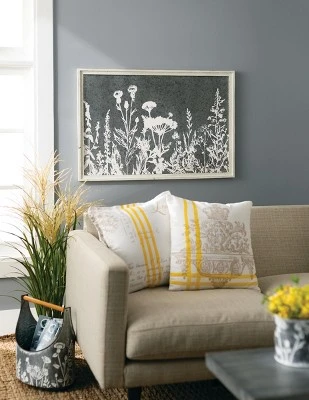 Sullivans Herb & Flower Iron Wall Sculpture 24.75"H Gray 6 Sullivans Herb & Flower Iron Wall Sculpture 24.75"H Gray - Image 4