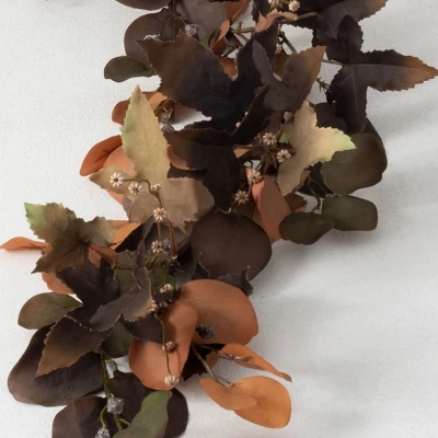 Sullivans 4' Eucalyptus Artificial Garland 48"L Brown 3 Sullivans 4' Eucalyptus Artificial Garland 48"L Brown