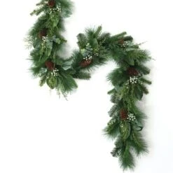 Sullivans Artificial Mixed Pine And Eucalyptus Garland 72"L Green -Sullivans GUEST df8b2a36 2065 4c71 af5f 2a3c7918d574