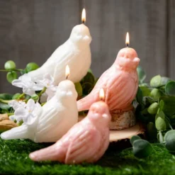 3.5"H Sullivans Pink Bird Candles - Set Of 2, Pink -Sullivans GUEST f1038b35 3bd3 409c a3c7 c12ef6cf6c5b